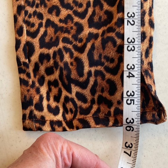 NWOT Zara Animal Print Skinny Pants - Picture 9 of 9